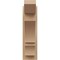Ekena Millwork 6-in W x 14-in D x 22-in H Balboa Slat Rough Cedar Woodgrain TimberThane Outlooker, Primed Tan OUTUR060X14X22BOA24RCPR - alternate 5